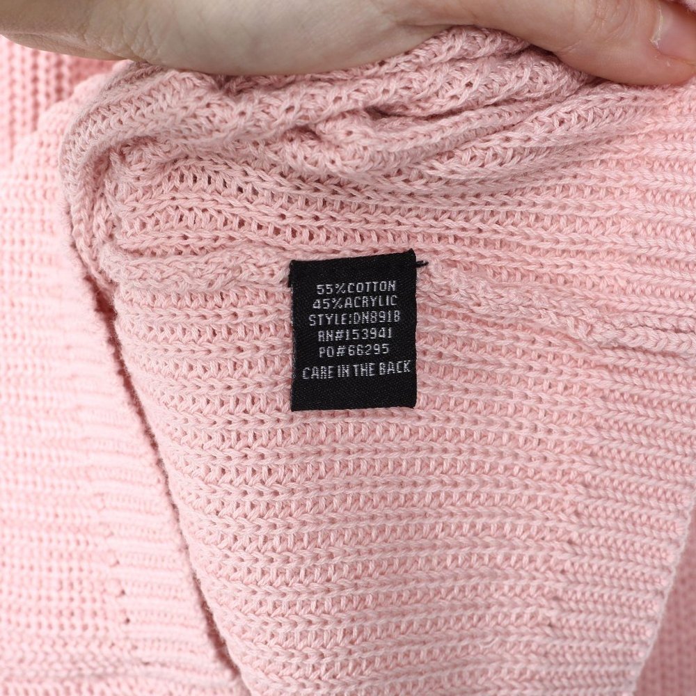 Timing Cold Shoulder Knit Top Pink - Picture 8 of 9